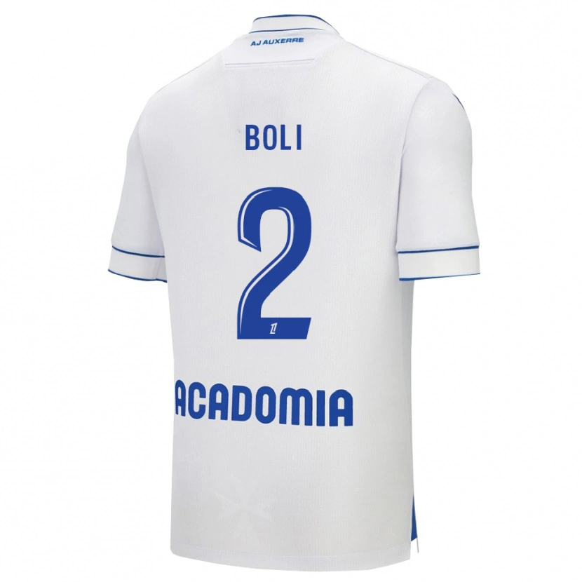 Danxen Mujer Camiseta Franck Boli #2 Blanco Azul 1ª Equipación 2025/26 La Camisa México