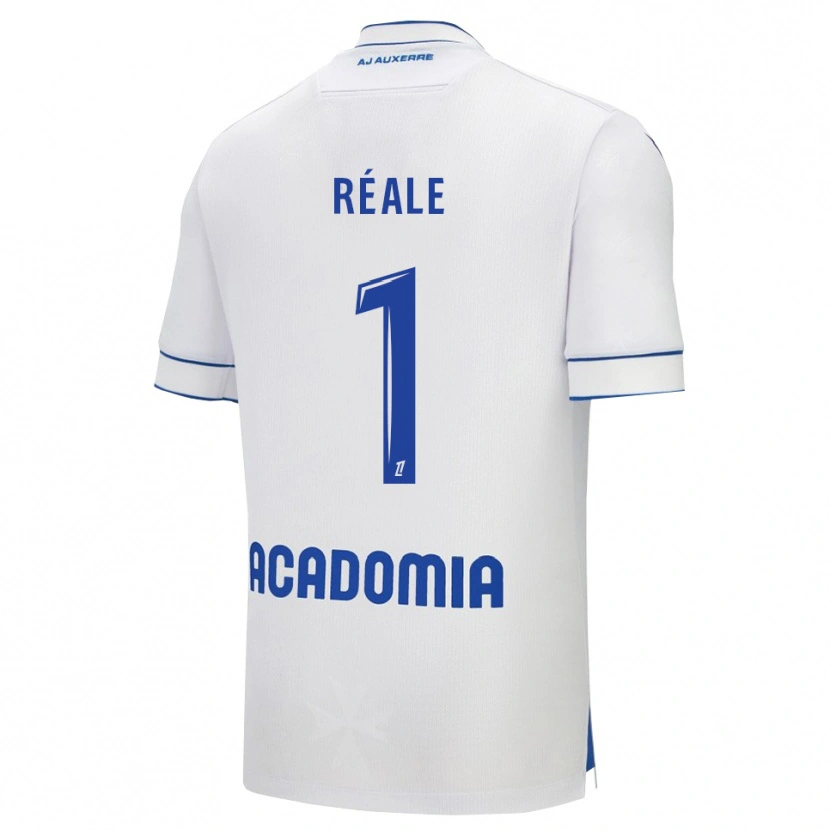 Danxen Mujer Camiseta Pierre Réale #1 Blanco Azul 1ª Equipación 2025/26 La Camisa México