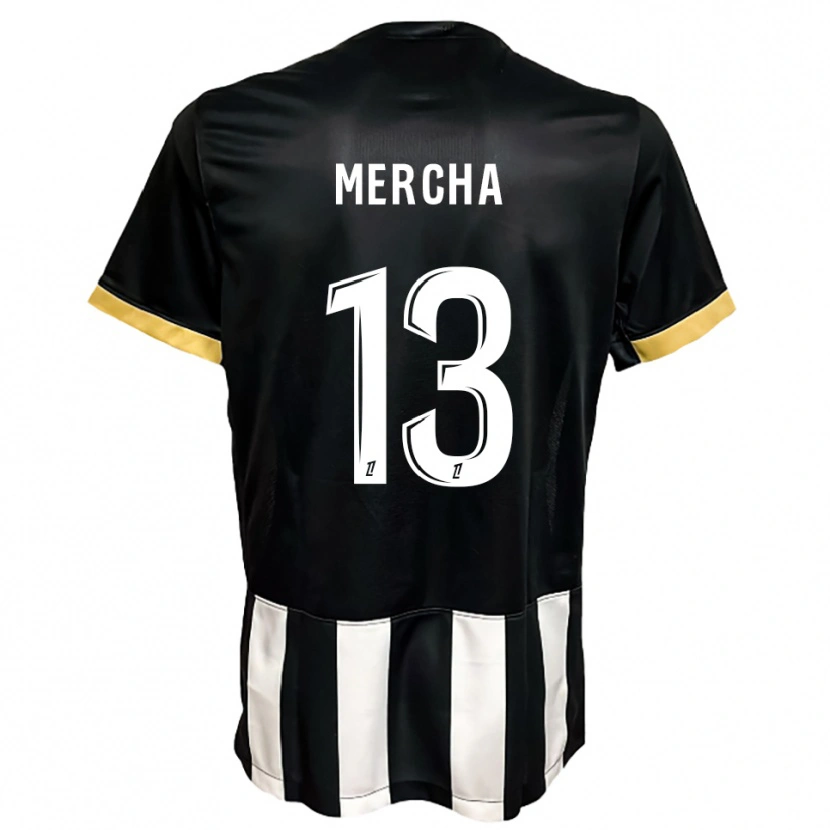 Danxen Mujer Camiseta Yanis Mercha #13 Negro Blanco 1ª Equipación 2025/26 La Camisa México