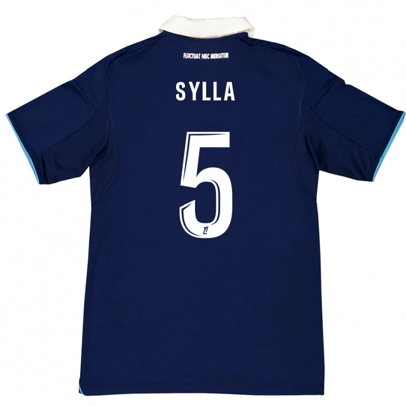 Danxen Mujer Camiseta Mohamed Sylla #5 Azul Oscuro Blanco 1ª Equipación 2025/26 La Camisa México