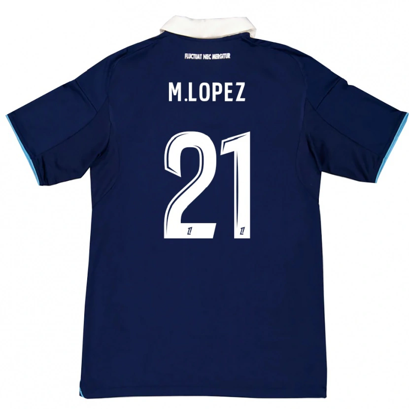 Danxen Mujer Camiseta Maxime Lopez #21 Azul Oscuro Blanco 1ª Equipación 2025/26 La Camisa México