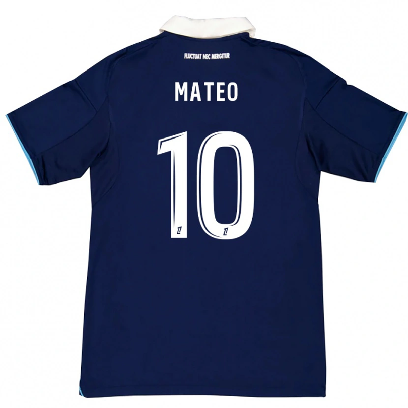 Danxen Mujer Camiseta Clara Mateo #10 Azul Oscuro Blanco 1ª Equipación 2025/26 La Camisa México