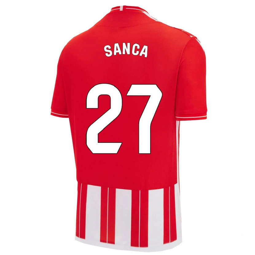 Danxen Mujer Camiseta Marciano Sanca #27 Rojo Blanco 1ª Equipación 2025/26 La Camisa México