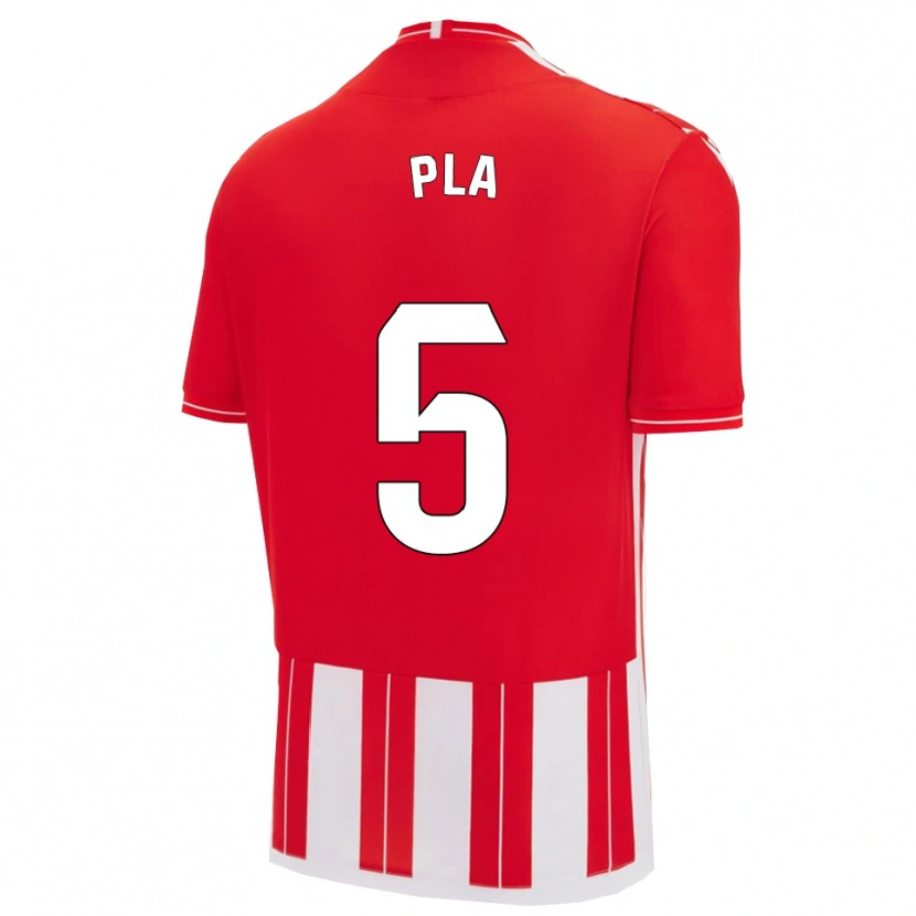 Danxen Mujer Camiseta Edu Pla #5 Rojo Blanco 1ª Equipación 2025/26 La Camisa México