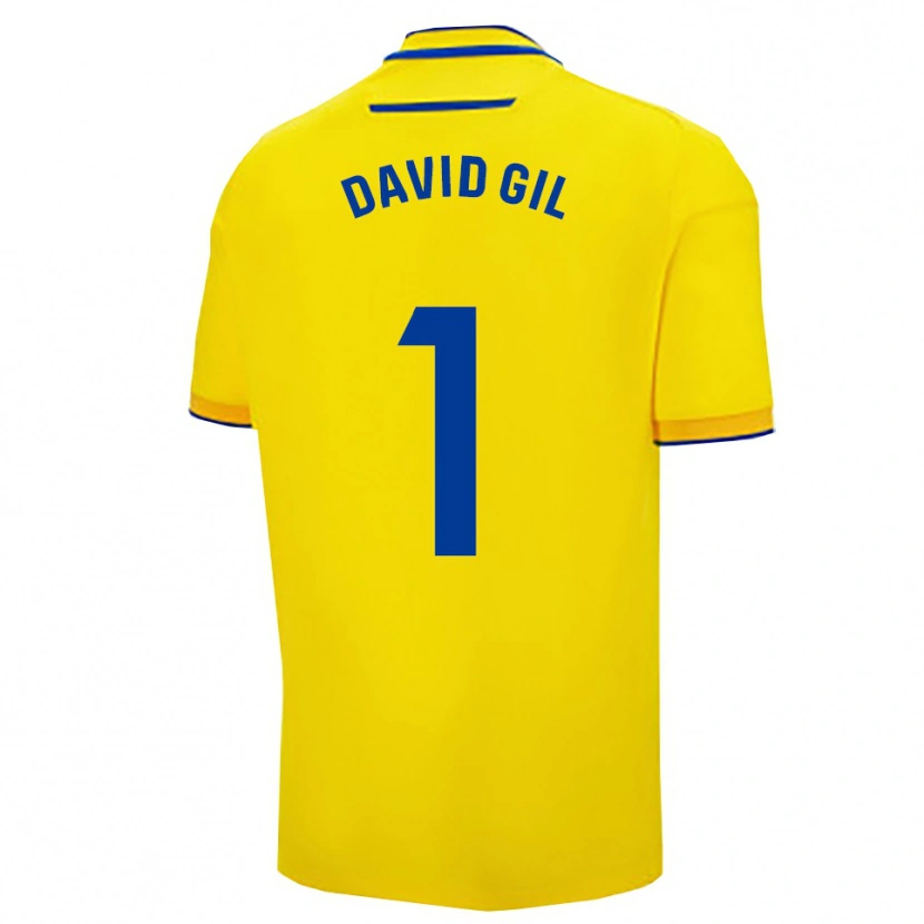 Danxen Mujer Camiseta David Gil #1 Amarillo Marino 1ª Equipación 2025/26 La Camisa México