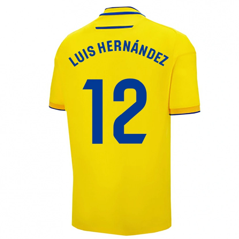 Danxen Mujer Camiseta Luis Hernández #12 Amarillo Marino 1ª Equipación 2025/26 La Camisa México