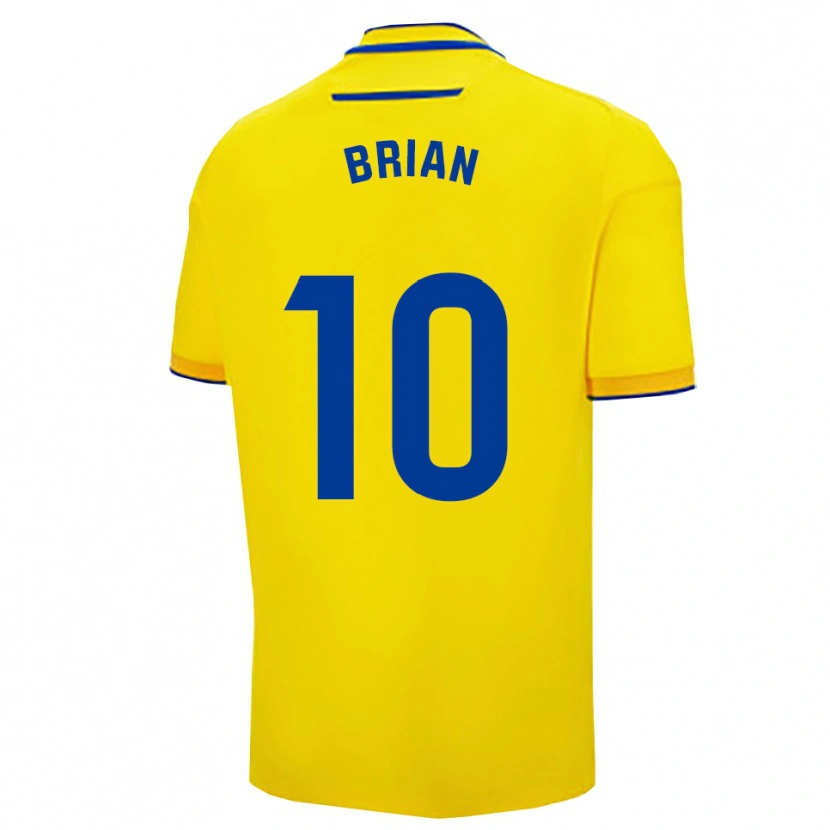 Danxen Mujer Camiseta Brian Ocampo #10 Amarillo Marino 1ª Equipación 2025/26 La Camisa México