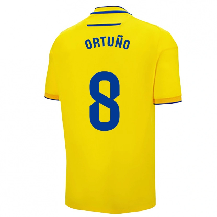 Danxen Mujer Camiseta Sergio Ortuño #8 Amarillo Marino 1ª Equipación 2025/26 La Camisa México