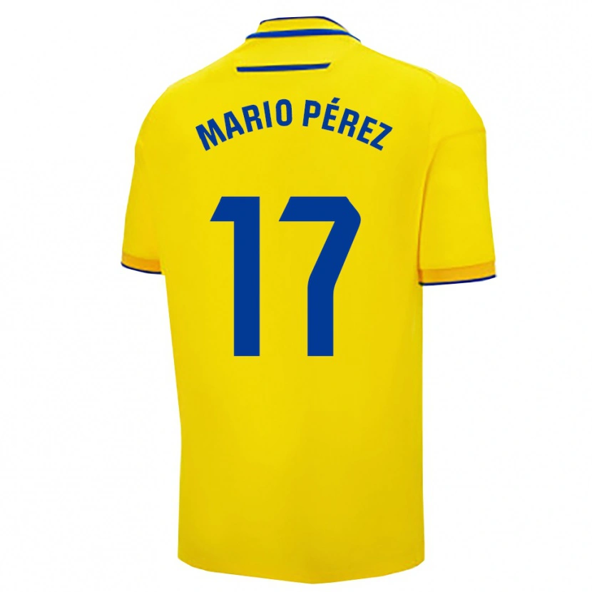 Danxen Mujer Camiseta Mario Pérez #17 Amarillo Marino 1ª Equipación 2025/26 La Camisa México