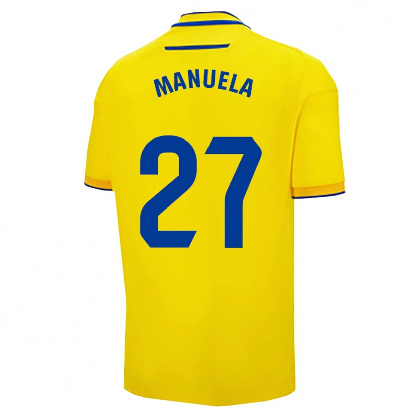 Danxen Mujer Camiseta Manuela Carrasco García #27 Amarillo Marino 1ª Equipación 2025/26 La Camisa México