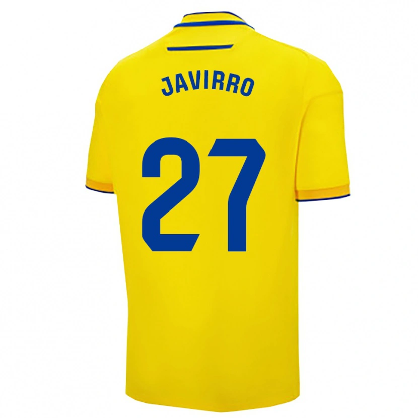 Danxen Mujer Camiseta Javirro #27 Amarillo Marino 1ª Equipación 2025/26 La Camisa México