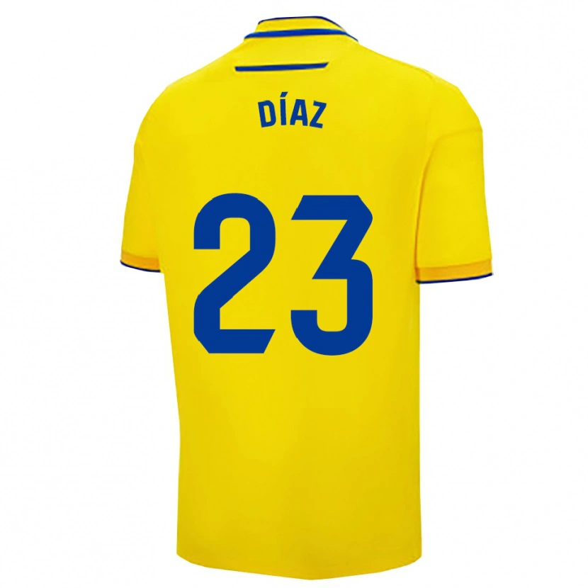 Danxen Mujer Camiseta Juan Díaz #23 Amarillo Marino 1ª Equipación 2025/26 La Camisa México