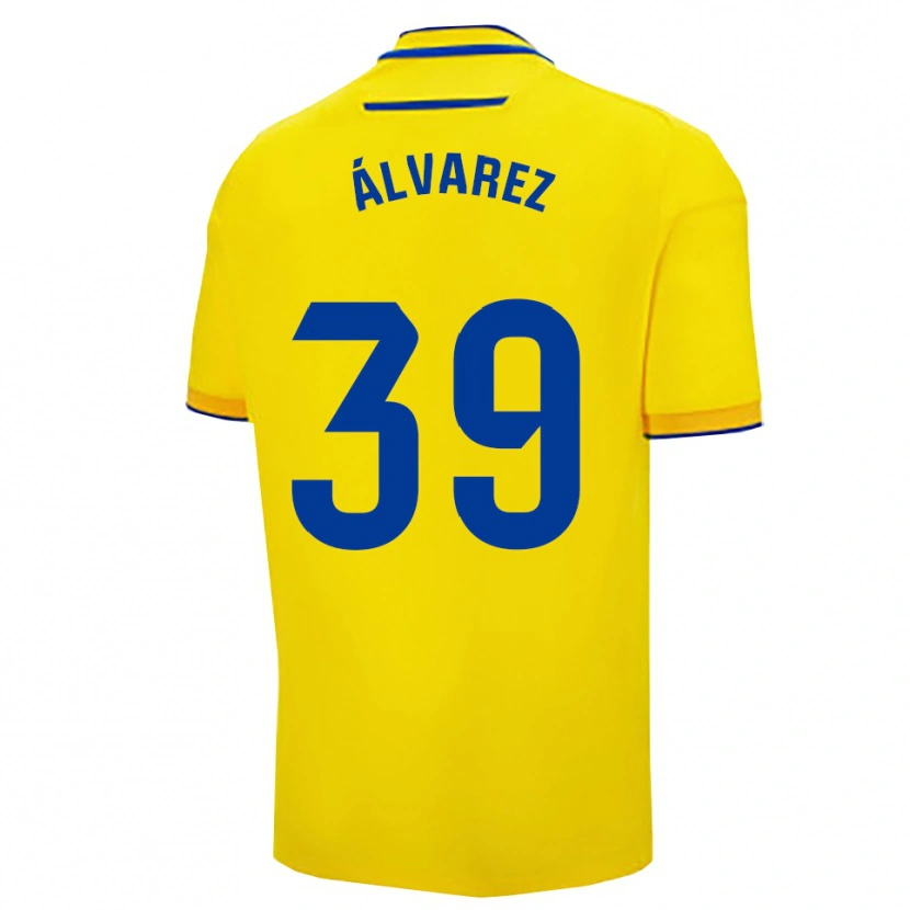 Danxen Mujer Camiseta Ismael Álvarez #39 Amarillo Marino 1ª Equipación 2025/26 La Camisa México