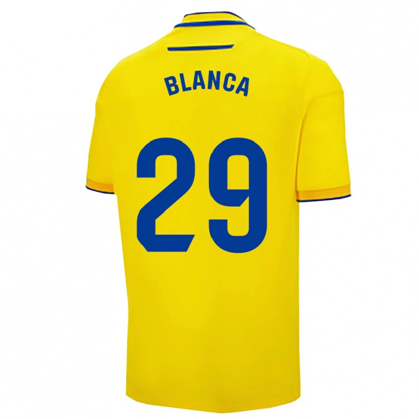 Danxen Mujer Camiseta Blanca Gómez Fernández #29 Amarillo Marino 1ª Equipación 2025/26 La Camisa México