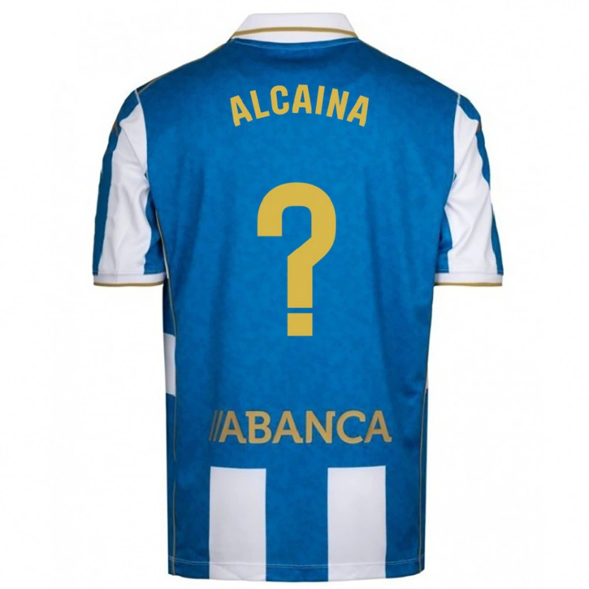 Danxen Mujer Camiseta Raúl Alcaina #0 Blanco Azul 1ª Equipación 2025/26 La Camisa México