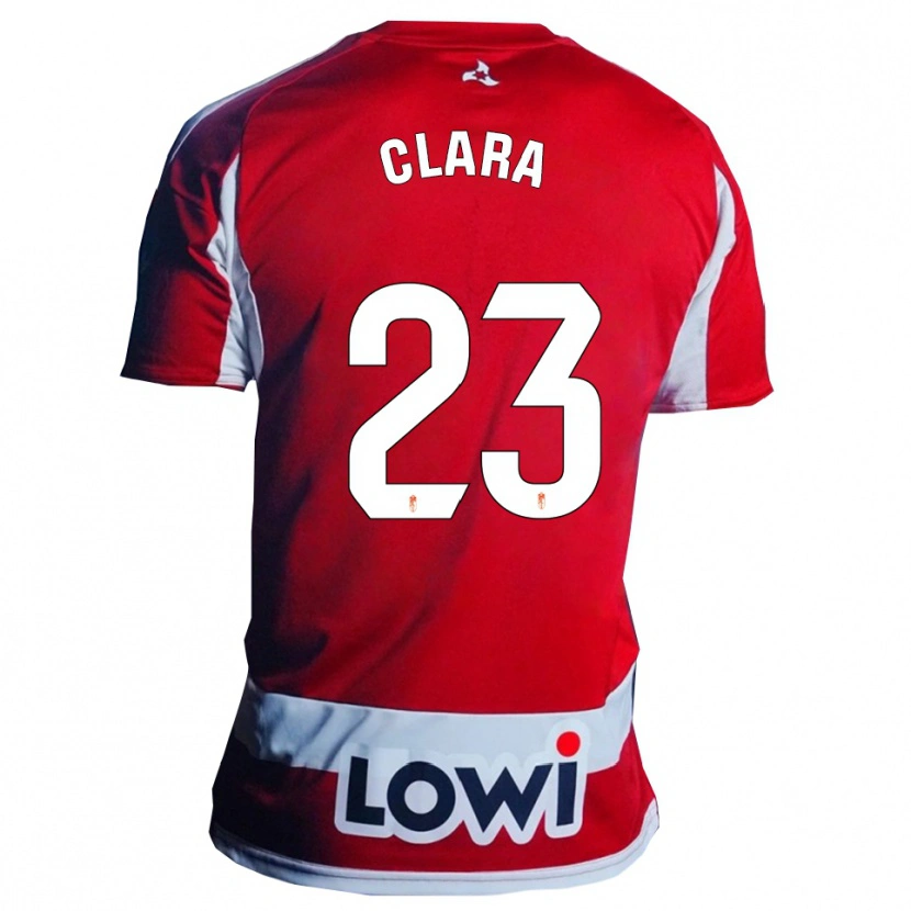 Danxen Mujer Camiseta Clara Rodríguez García #23 Rojo Blanco 1ª Equipación 2025/26 La Camisa México