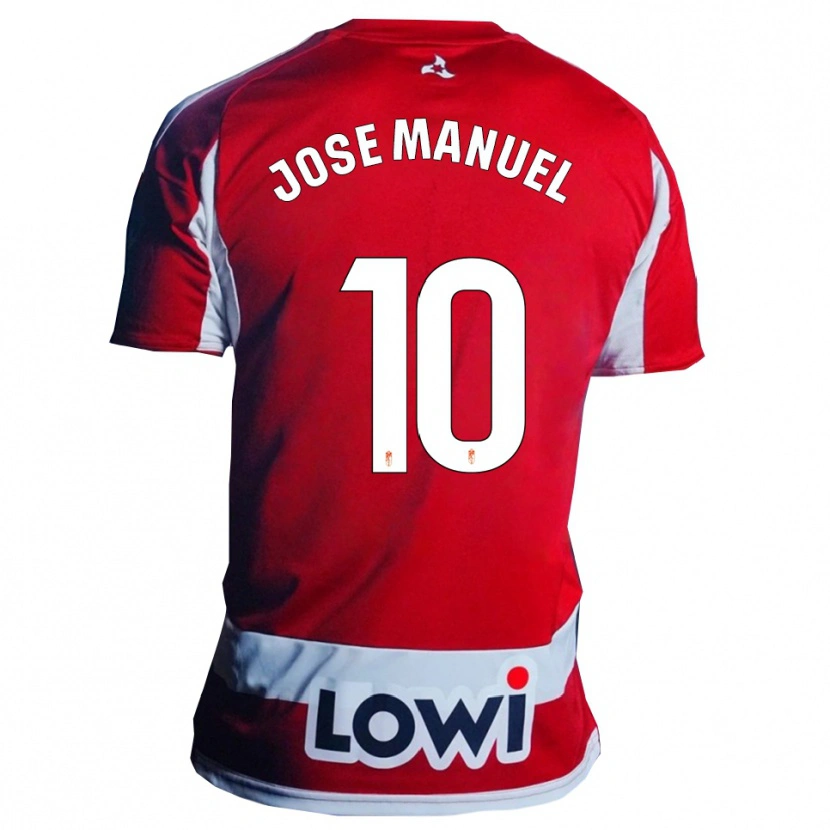 Danxen Mujer Camiseta José Manuel Arnáiz #10 Rojo Blanco 1ª Equipación 2025/26 La Camisa México