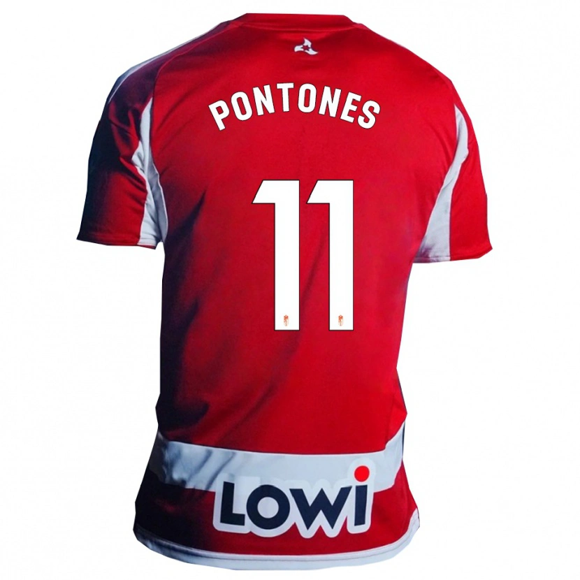 Danxen Mujer Camiseta Juan Carlos Pontones #11 Rojo Blanco 1ª Equipación 2025/26 La Camisa México