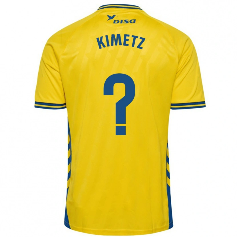 Danxen Mujer Camiseta Kimetz García #0 Amarillo Azul 1ª Equipación 2025/26 La Camisa México
