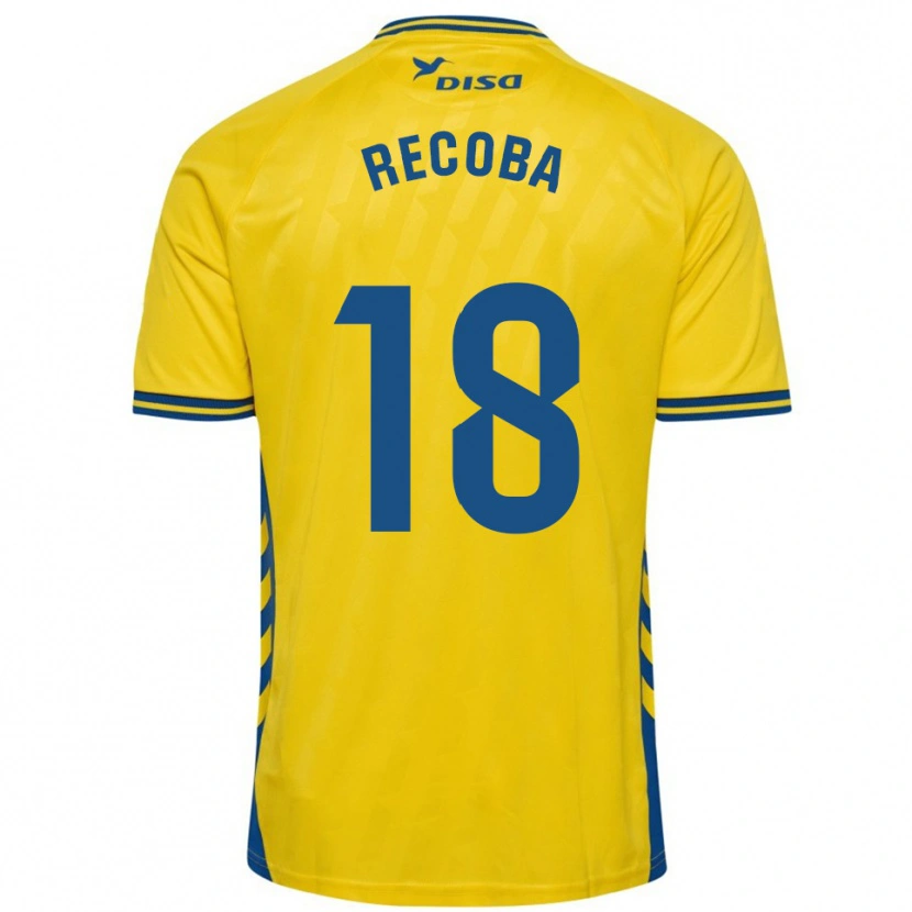 Danxen Mujer Camiseta Jeremía Recoba #18 Amarillo Azul 1ª Equipación 2025/26 La Camisa México