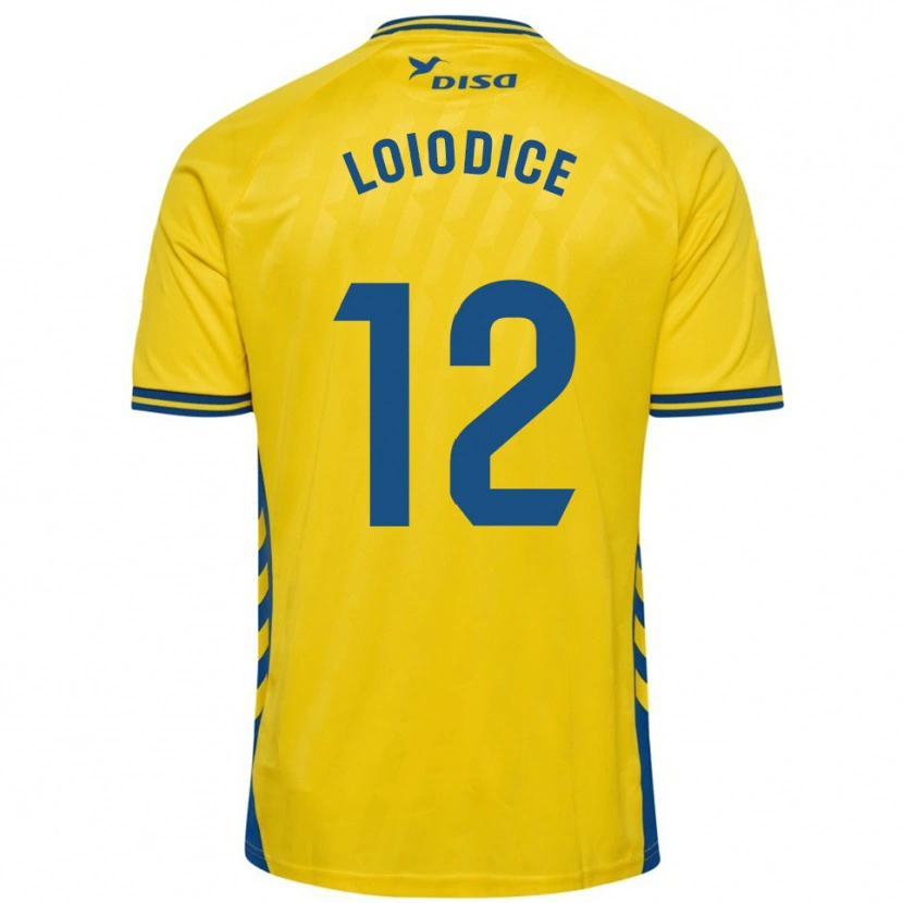 Danxen Mujer Camiseta Enzo Loiodice #12 Amarillo Azul 1ª Equipación 2025/26 La Camisa México