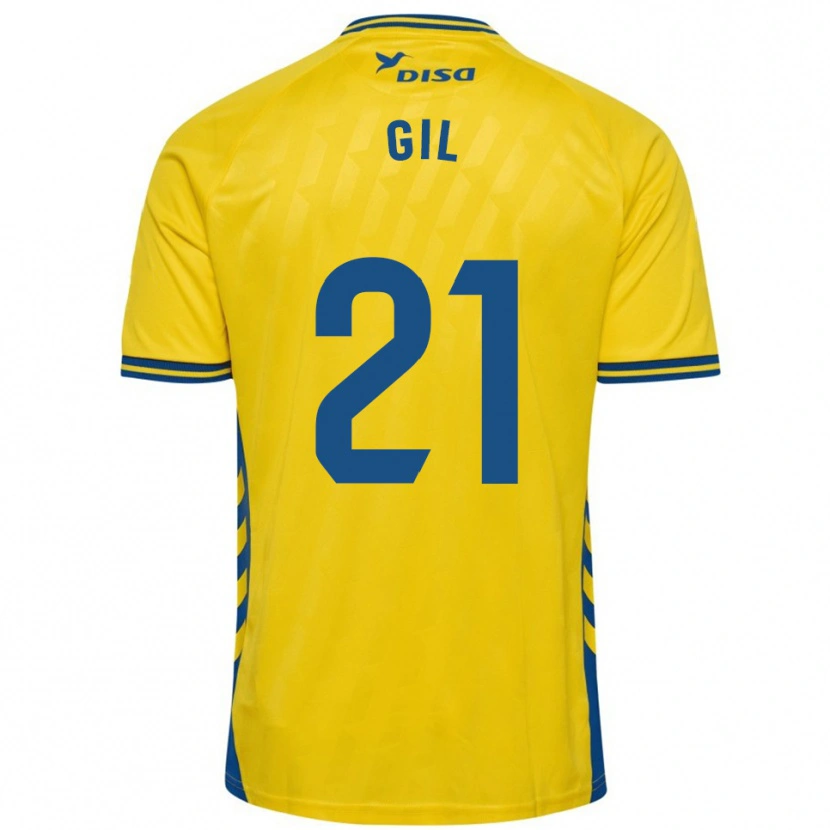 Danxen Mujer Camiseta Iván Gil #21 Amarillo Azul 1ª Equipación 2025/26 La Camisa México