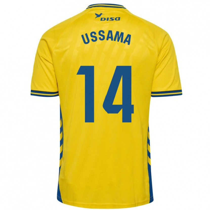 Danxen Mujer Camiseta Ussama #14 Amarillo Azul 1ª Equipación 2025/26 La Camisa México