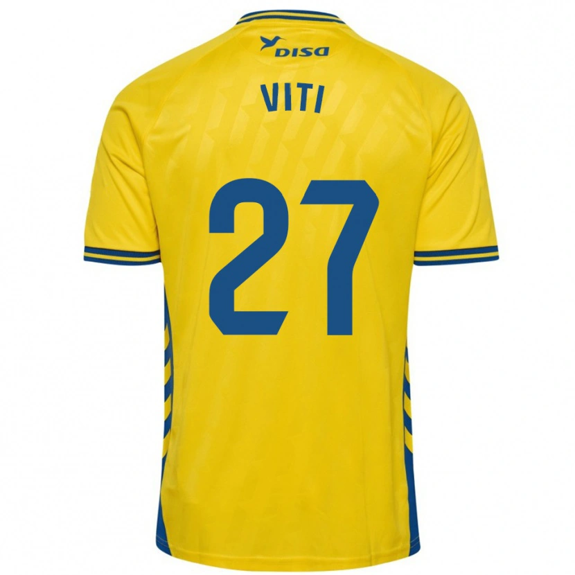 Danxen Mujer Camiseta Viti #27 Amarillo Azul 1ª Equipación 2025/26 La Camisa México