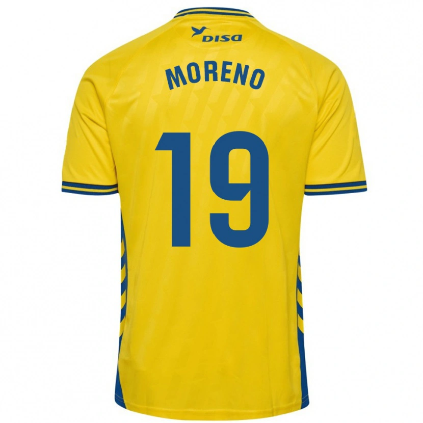 Danxen Mujer Camiseta Fernando Moreno #19 Amarillo Azul 1ª Equipación 2025/26 La Camisa México