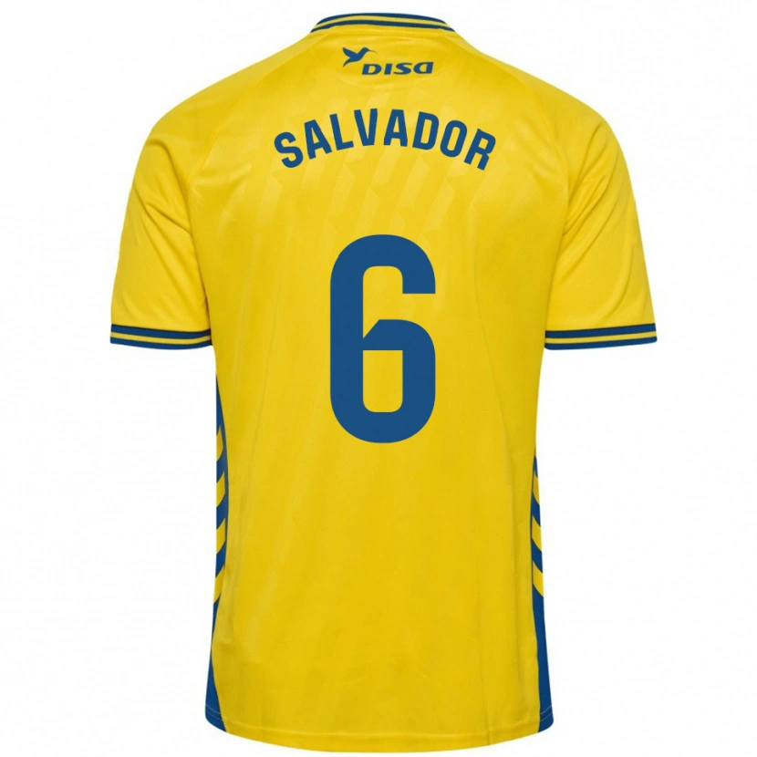 Danxen Mujer Camiseta Pol Salvador #6 Amarillo Azul 1ª Equipación 2025/26 La Camisa México