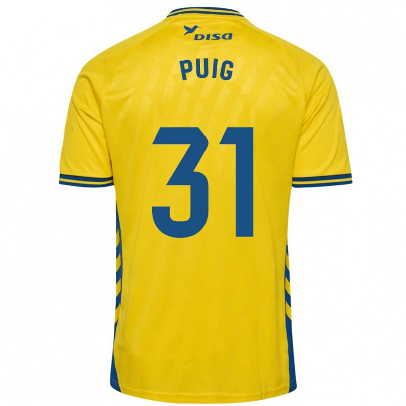 Danxen Mujer Camiseta Victor Puig #31 Amarillo Azul 1ª Equipación 2025/26 La Camisa México