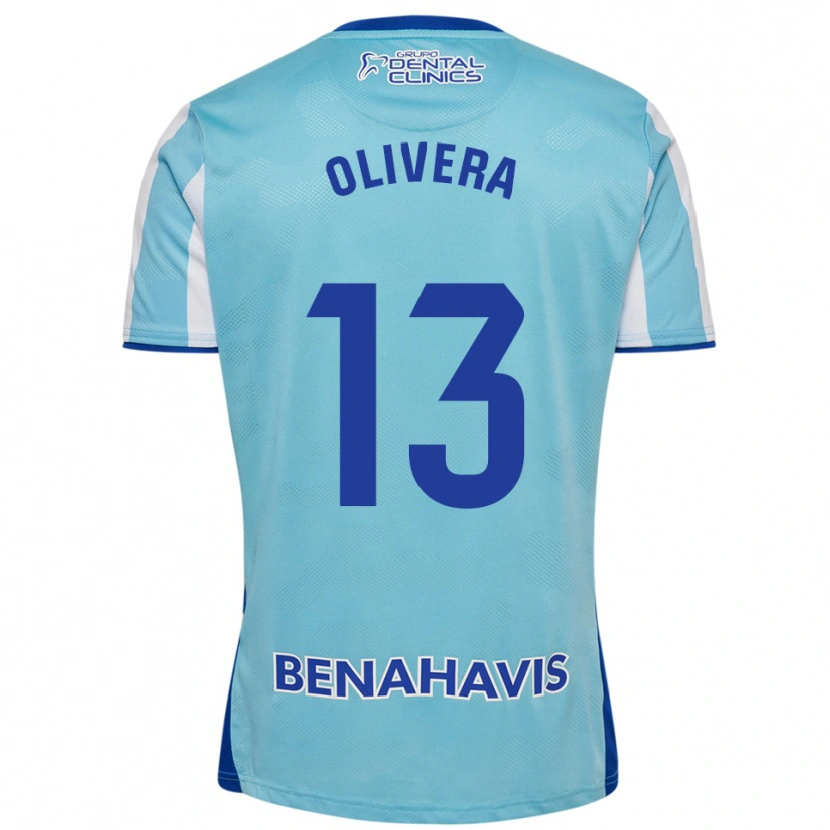 Danxen Mujer Camiseta Fernando Olivera #13 Celeste Blanco 1ª Equipación 2025/26 La Camisa México