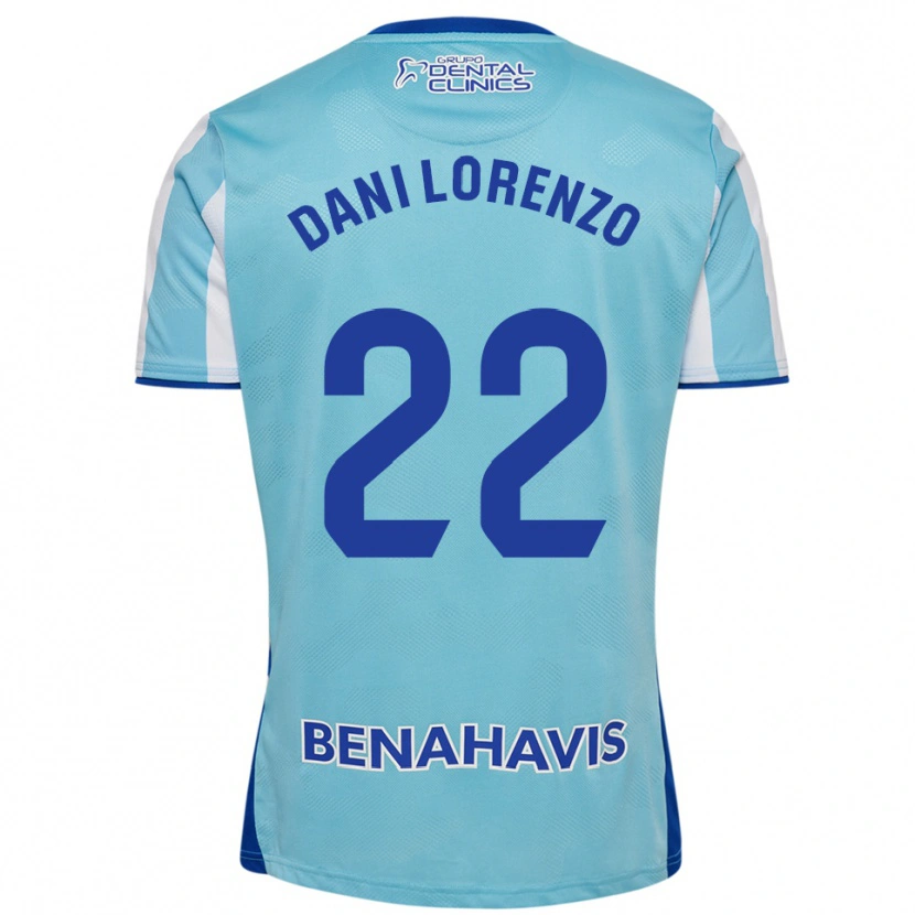 Danxen Mujer Camiseta Dani Lorenzo #22 Celeste Blanco 1ª Equipación 2025/26 La Camisa México