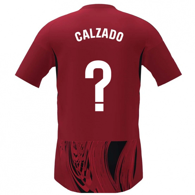 Danxen Mujer Camiseta Joaquín Calzado #0 Rojo Negro 1ª Equipación 2025/26 La Camisa México