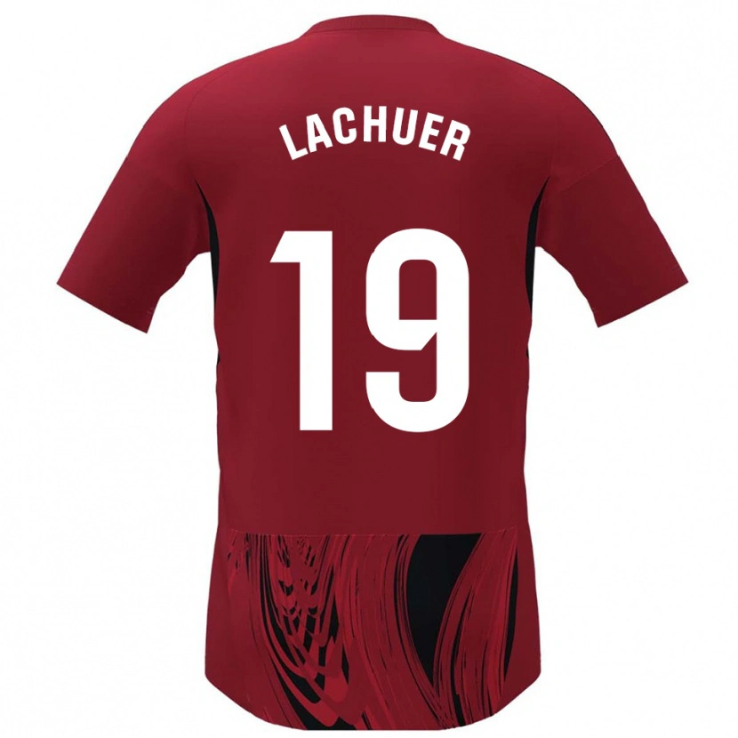 Danxen Mujer Camiseta Mathis Lachuer #19 Rojo Negro 1ª Equipación 2025/26 La Camisa México