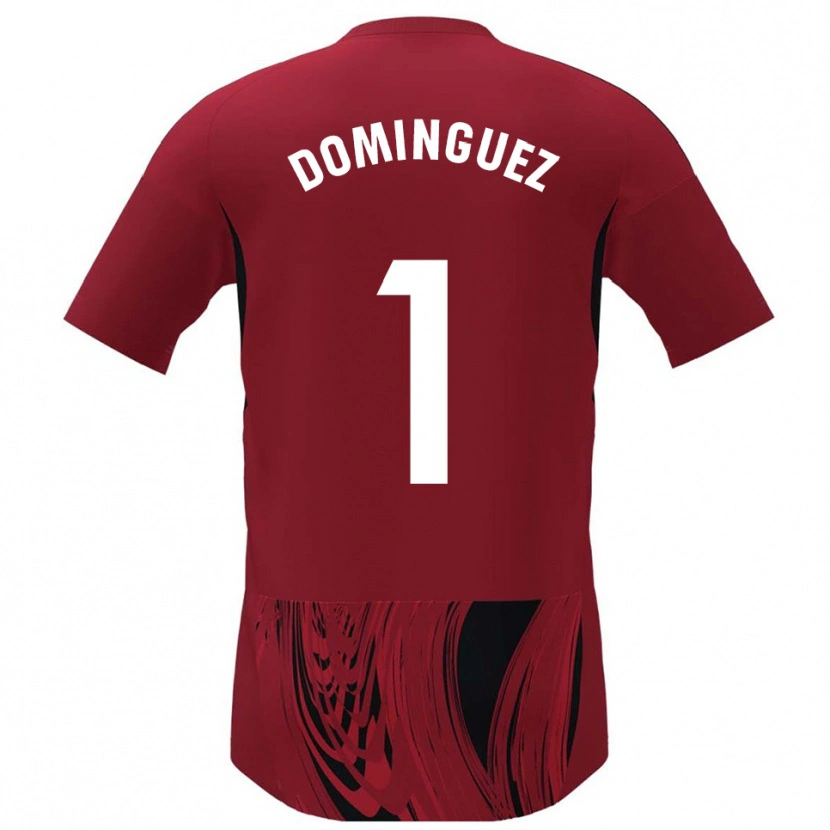 Danxen Mujer Camiseta Iago Domínguez #1 Rojo Negro 1ª Equipación 2025/26 La Camisa México