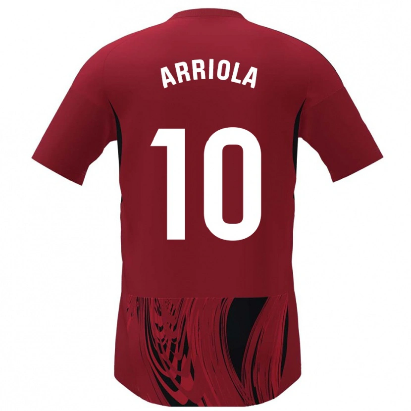 Danxen Mujer Camiseta Marcos Arriola #10 Rojo Negro 1ª Equipación 2025/26 La Camisa México