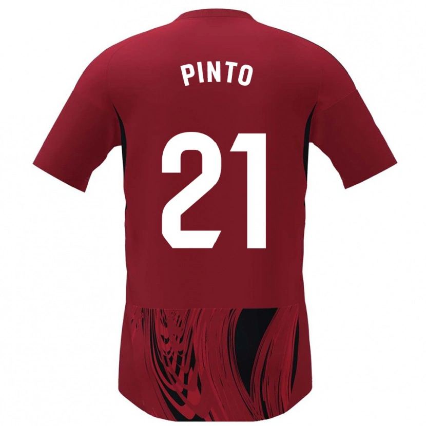 Danxen Mujer Camiseta Yidne Pinto #21 Rojo Negro 1ª Equipación 2025/26 La Camisa México