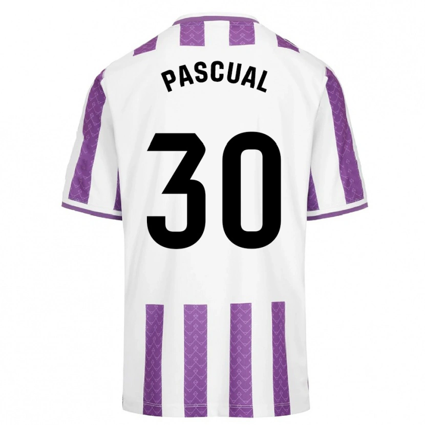 Danxen Mujer Camiseta Adrián Pascual #30 Morado Blanco 1ª Equipación 2025/26 La Camisa México