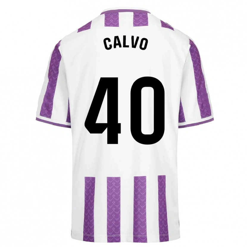 Danxen Mujer Camiseta Hugo Calvo #40 Morado Blanco 1ª Equipación 2025/26 La Camisa México