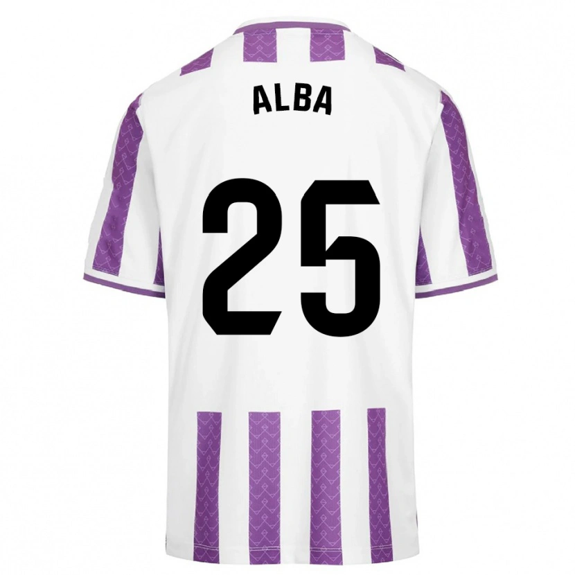 Danxen Mujer Camiseta Alba Acebes Rodríguez #25 Morado Blanco 1ª Equipación 2025/26 La Camisa México