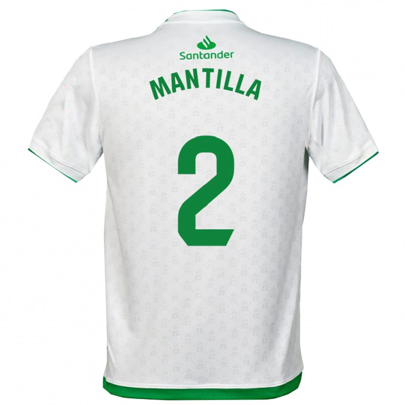 Danxen Mujer Camiseta Álvaro Mantilla #2 Verde Blanco 1ª Equipación 2025/26 La Camisa México