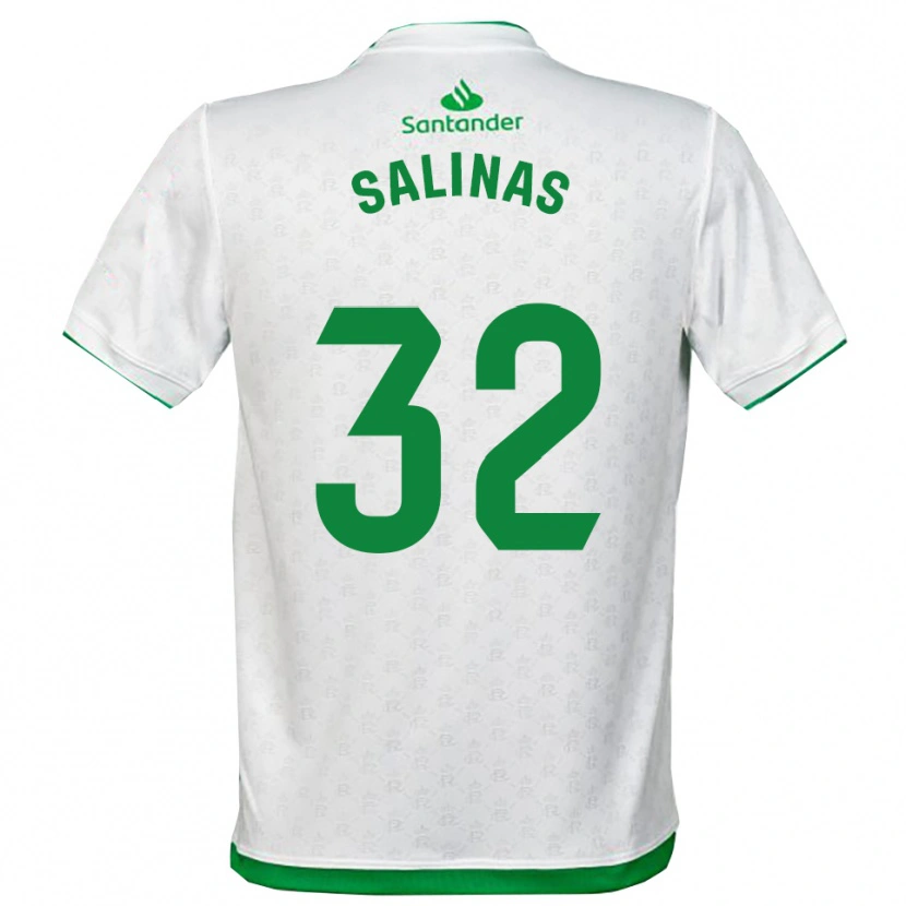 Danxen Mujer Camiseta Jorge Salinas #32 Verde Blanco 1ª Equipación 2025/26 La Camisa México