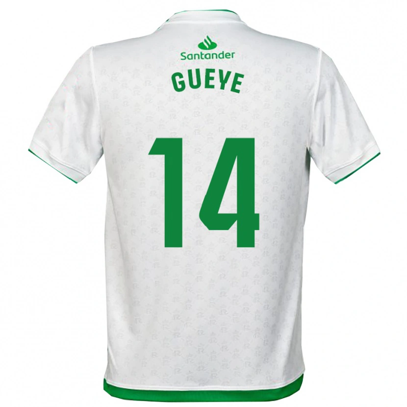 Danxen Mujer Camiseta Maguette Gueye #14 Verde Blanco 1ª Equipación 2025/26 La Camisa México