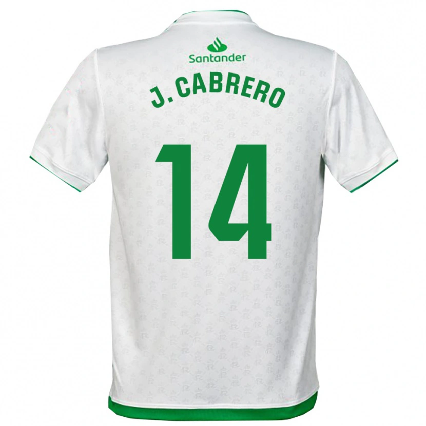 Danxen Mujer Camiseta Jimena Cabrero De La Llama #14 Verde Blanco 1ª Equipación 2025/26 La Camisa México