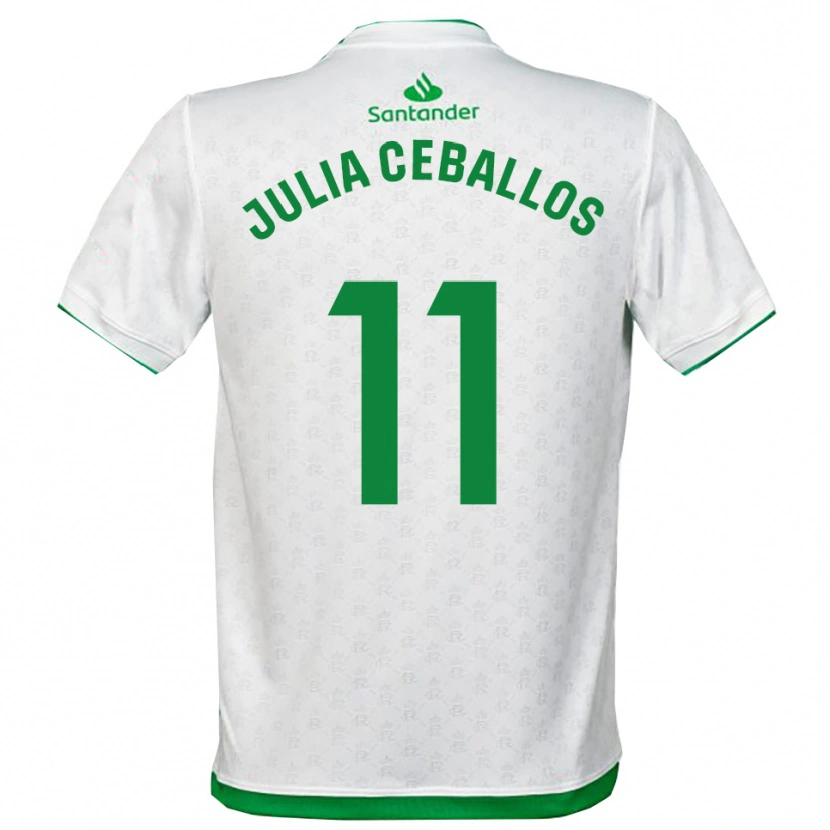 Danxen Mujer Camiseta Julia Ceballos Carrancio #11 Verde Blanco 1ª Equipación 2025/26 La Camisa México