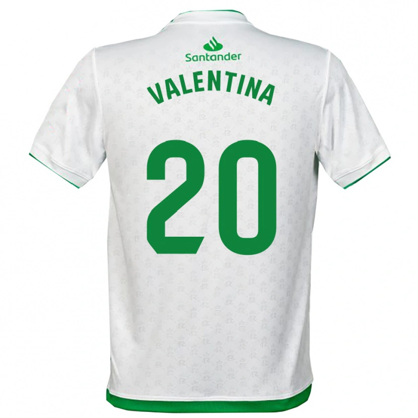 Danxen Mujer Camiseta Valentina Lucumi Montoya #20 Verde Blanco 1ª Equipación 2025/26 La Camisa México