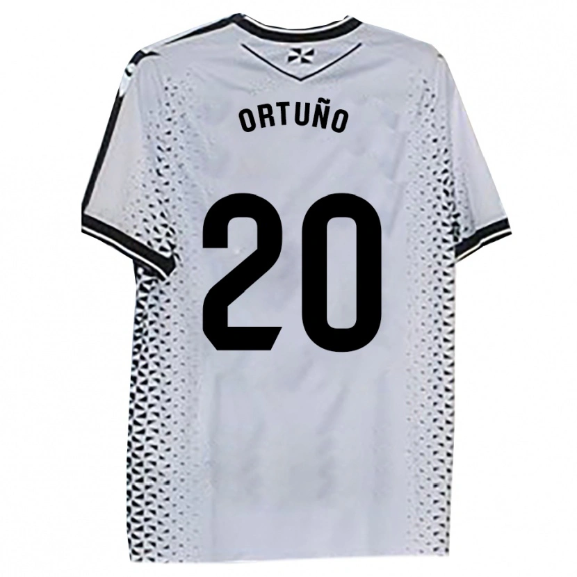Danxen Mujer Camiseta Juanto Ortuño #20 Blanco Negro 1ª Equipación 2025/26 La Camisa México