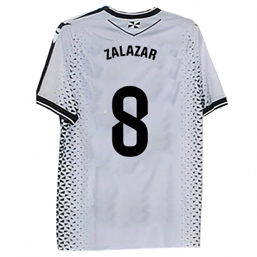 Danxen Mujer Camiseta Kuki Zalazar #8 Blanco Negro 1ª Equipación 2025/26 La Camisa México