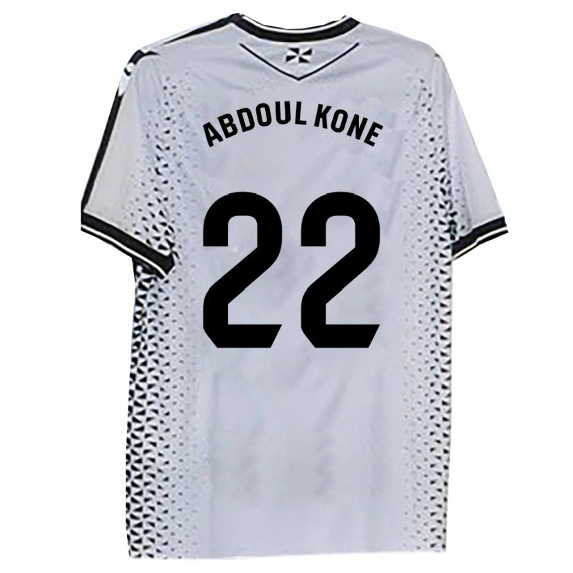 Danxen Mujer Camiseta Kialy Abdoul Kone #22 Blanco Negro 1ª Equipación 2025/26 La Camisa México